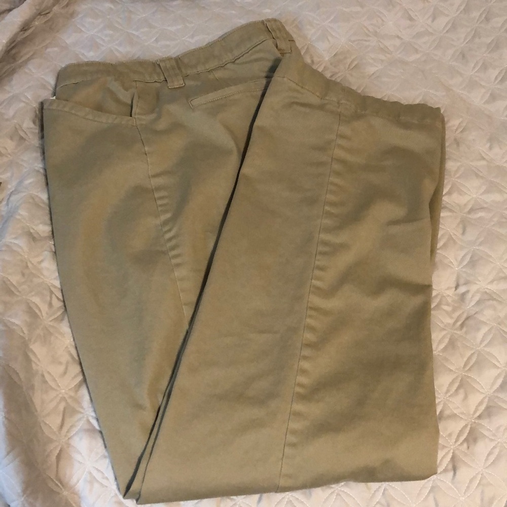 L.L. Bean khakis w flannel lining 12T